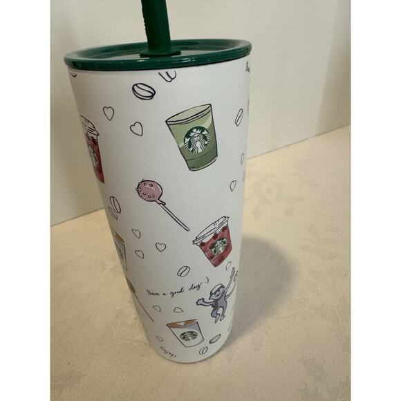 Starbucks X Roller Rabbit Stainless Steel Tumbler Cup Holiday Christmas 2025 - Picture 8 of 10